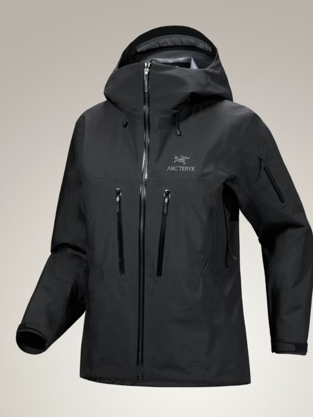 Arc'teryx Black Men's Waterproof Hooded Shell Jacket
